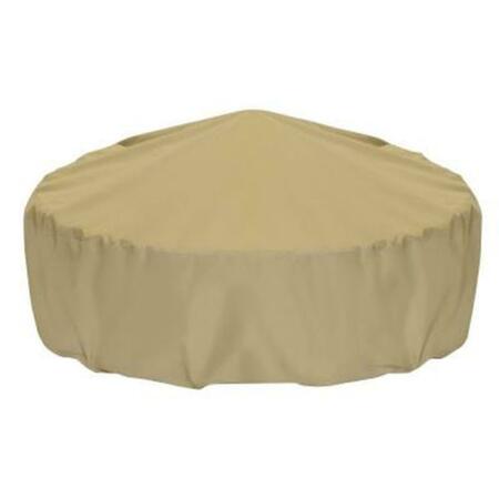 TWO DOGS DESIGNS 60 In. Fire Pit Cover - Khaki 2D-FP60005